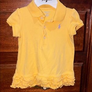 Ralph Lauren Kids Polo Dress in Bright Yellow